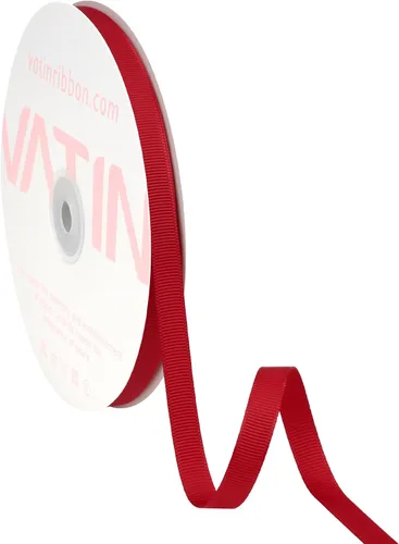 Vista 220 de VATIN Cinta de Grogrén Negra, 1-1/2" x 50 Yardas Continuas, Cinta de Grogrén de Poliéster Negra, Usar para Lazos de Bricolaje, Accesorios
