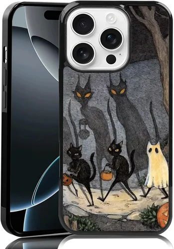 Vista 12 de Elegante funda de teléfono con diseño de gato Marie compatible con iPhone 11, funda de encaje dorado para iPhone, a prueba de golpes, rosa fucsia