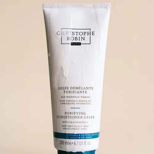 Vista 4 de Christophe Robin Acondicionador ligero purificador Gelèe con minerales marinos para longitudes suaves y cuero cabelludo graso 6.7 fl. oz