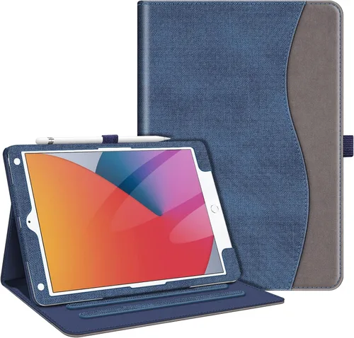 Vista 28 de Fintie - Funda para iPad de 9ª / 8ª / 7ª generación (2021/2020/2019) de 10.2 pulgadas - [Protección de esquinas] Funda con soporte de visualización
