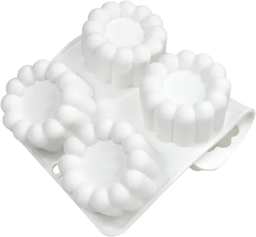 Vista 8 de mostsom Molde de silicona para pastel de mousse de flores, molde de helado, molde de chocolate, jabón, cupcakes 3D, utensilios para hornear, molde