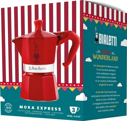 Vista 28 de Bialetti - Moka Express: Cafetera de espresso sobre estufa icónica, prepara auténtico café italiano, olla de moka 1 taza (2 Oz - 60 Ml), aluminio
