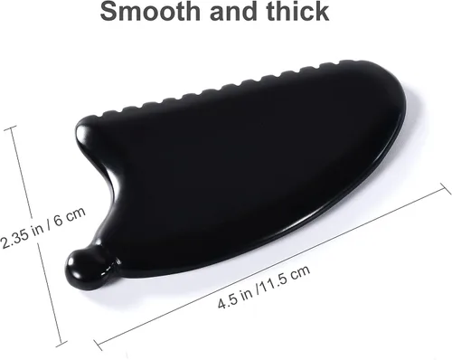 Vista 2 de Gua Sha Masajeador facial Gua Sha Bian Gua Sha Piedra Facial Cuerpo Linfático Drenaje Masajeador Wildling Guasha Herramienta Escultor Cara