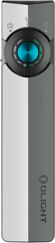 Vista 11 de OLIGHT ArkPro EDC Linterna plana recargable con haz verde, UV y LED blanco, linterna de bolsillo de 1500 lúmenes USB-C para camping, linterna