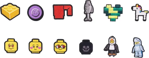 Vista 8 de LEGO Mystery Patch - Mochila y bolsa serie 3 con 6 parches surtidos, color gris, Gris, Mochila