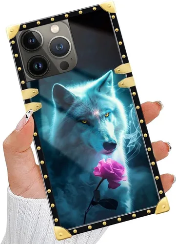 Vista 9 de Funda compatible con iPhone 14 Pro Max (6.7 pulgadas), hermosa mariposa Flosers dorada, de lujo, suave TPU duro, parte trasera de policarbonato