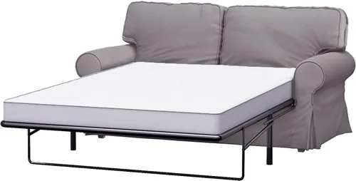 Vista 9 de Funda de repuesto para sofá cama de dos plazas Ektorp (algodón pesado) compatible con el sofá cama Ektorp de 2 plazas, una funda de sofá de calidad