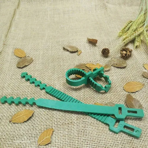 Vista 6 de 8 bandas de soporte para estacas de árbol, correas de árbol para estacas, entrelazado ajustable resistente, reutilizables, para plantas de jardín