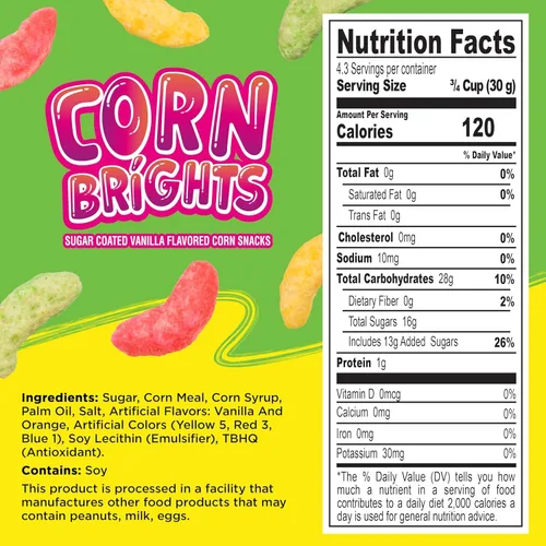 Vista 2 de Diana, Bocadillos Corn Brights, 4.76 onzas