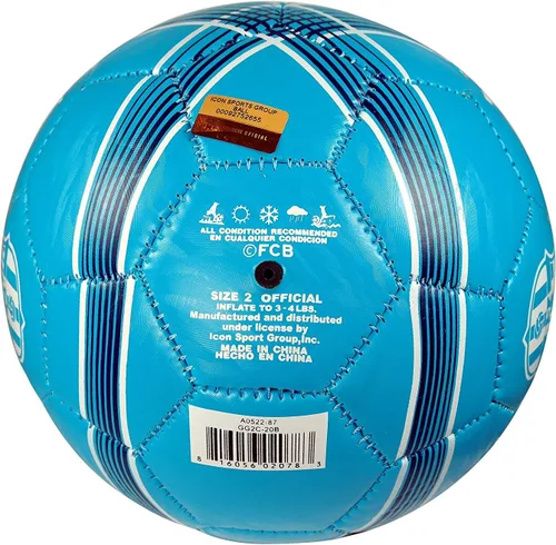 Vista 3 de F.C. Barcelona Balón de fútbol con licencia oficial auténtica, tamaño 2-02-2
