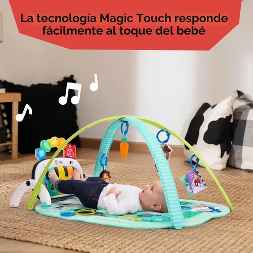 Vista 6 de Baby Einstein Exploradores de Granja 4 en 1 Kickin’ Tunes Gimnasio Musical de Música y Lenguaje de Descubrimiento de Prado, Edades 0 Meses y Más