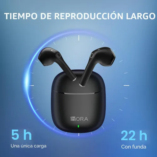 Vista 3 de 1 Hora Auriculares inalámbricos, auriculares Bluetooth 5.3 con funda