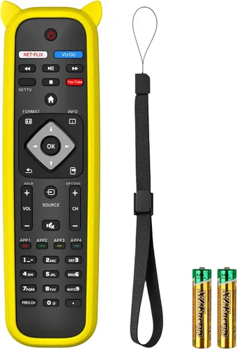 Vista 8 de NH500UP - Reemplazo de mando a distancia compatible con Philips TV Remote Reemplazo con cubierta azul brillante para NH500U NH500UW NH503UP