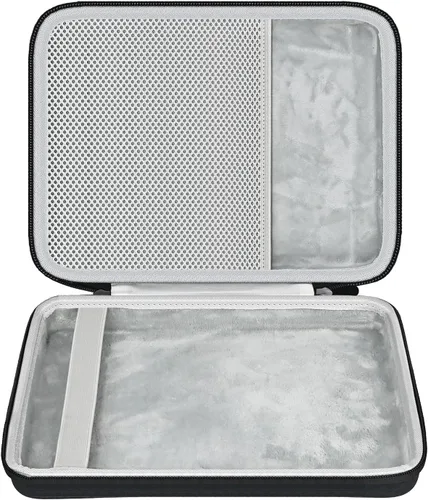 Vista 5 de Estuche rígido de viaje compatible con Akai Professional MPC Sampler portátil independiente, bolsa de transporte (gris-negro)