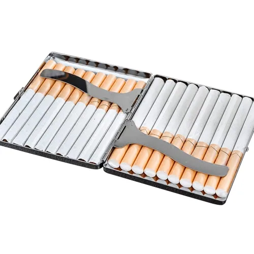 Vista 4 de Caja de cigarrillos de metal con capacidad para 20 cigarrillos para 3.307 in