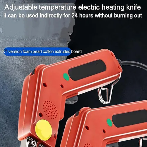 Vista 2 de Cuchillo eléctrico de corte de cuchillo caliente, herramienta de corte eléctrica de 250 W, calefacción de 5 segundos, temperatura ajustable 122-932