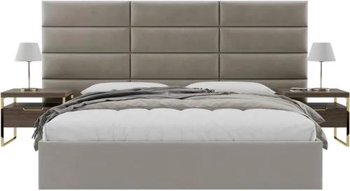 Vista 113 de Vänt - Paneles tapizados de cabecera para montar en la pared, diseño Elizabeth, 120 x 46 pulgadas, configuración de 16 paneles individuales