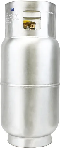 Vista 11 de Flame King tanque de propano de aluminio de 33.5 lb para montacargas con manómetro, cumple con DOT y TC, diseño resistente y liviano