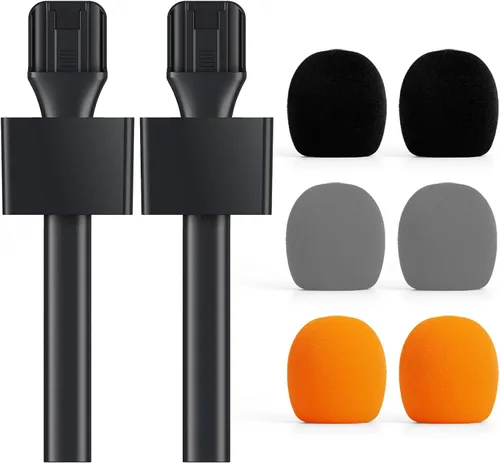 Vista 9 de TONOR Adaptador de mano para micrófono de entrevista, mango de micrófono inalámbrico para Lavalier, compatible con Rode, DJI y All Lav Mic, soporte