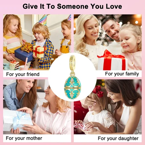 Vista 270 de Abalorios de plata de ley 925 con letras de la A ~ Z, para pulseras, collares, Día de San Valentín, Día de la Madre, joyería regalos para mujeres