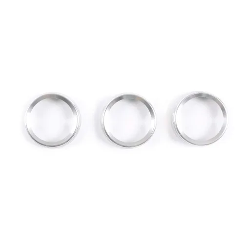 Vista 8 de Anillos de ajuste de aire acondicionado trasero para Land Rover Defender 110 2020 accesorios de coche (plateado)