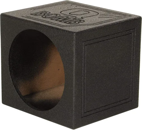 Vista 7 de QPower 12 Pulgadas Caja de Subwoofer Sellada Individual, Caja de Audio para Coche, QBOMB