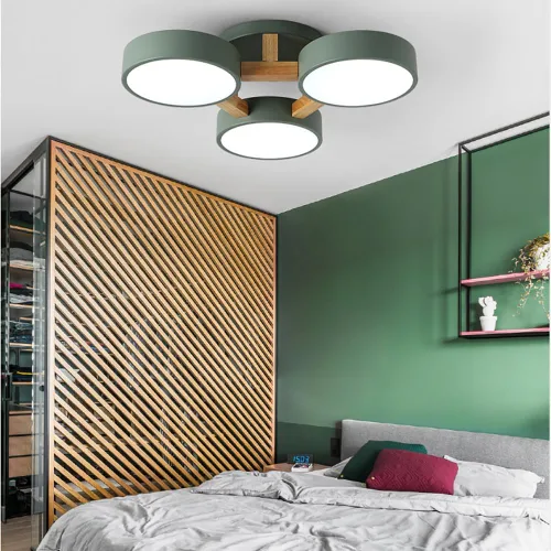 Vista 3 de Lámpara de techo LED, lámpara de techo 33WGreen 3 CCT para dormitorio, sala de estar, cocina