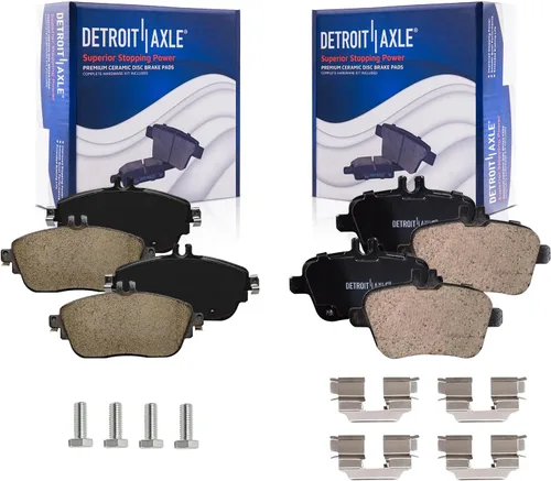 Vista 36 de Detroit Axle - Juego de pastillas de freno para pinza de freno delantera izquierda de repuesto para Express Savana 1500 2500 Tahoe Astro Yukon