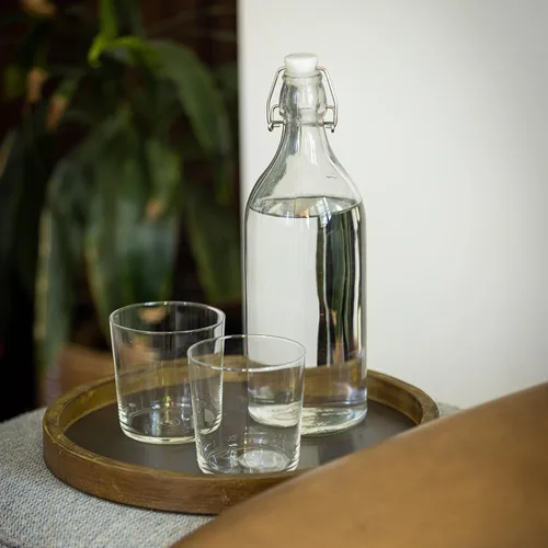 Vista 6 de Stonebriar - Portavelas de madera y metal, diseño rústico