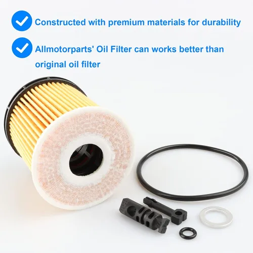 Vista 4 de Filtro de aceite 26350-2M000, 263502M000 Compatible con Hyundai Kia 1.6L - 2020-22 Accent, 2021-25 Elantra Santa Fe Sorento K5 Venue, 2022-25 Kona