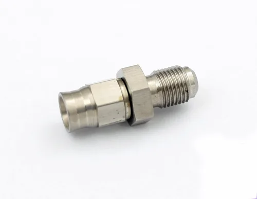 Vista 31 de Autobahn88 Montaje de extremo de manguera de freno de acero inoxidable - Reductor 1/2 NPT macho a 1/4 NPT macho