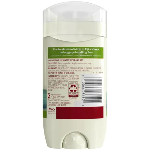 Vista 7 de Old Spice Fresh Collection - Desodorante Fiyi, 3 onzas (paquete de 5)