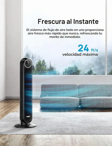 Vista 2 de Dreo Paquete de ventilador de torre con diseño remoto y sin aspas (Nomad One (DR-HTF007) + Cruiser Pro T2)