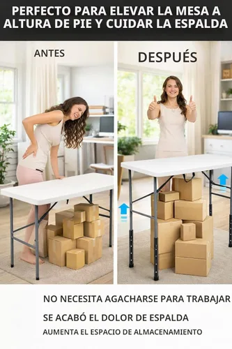 Vista 2 de Elevadores de mesa plegables para patas rectas/dobladas