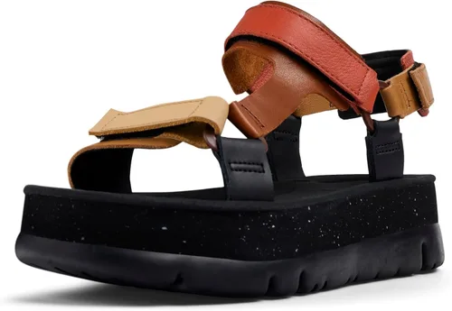 Vista 7 de Sandalias de cuña para mujer Camper Negro 006