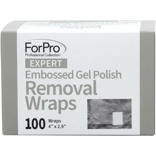 Vista 3 de ForPro Expert - Envolturas de eliminación de esmalte de gel en relieve, 100 unidades, 4 pulgadas de largo x 2.9 pulgadas de ancho