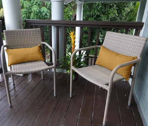 Vista 66 de Funda de almohada lumbar de tela de poliéster para interiores y exteriores, impermeable, rectangular, para todo tipo de clima, para muebles