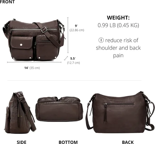 Vista 3 de Scarleton Crossbody Bags for Women, Crossbody Purses for Women, Women's Crossbody Handbags with Multiple Pockets, H1800
