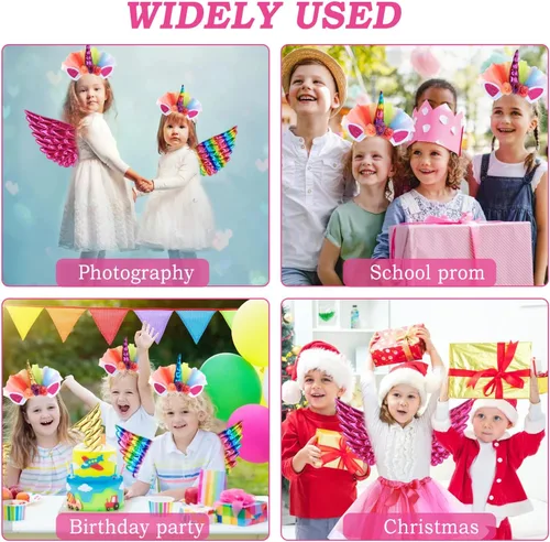Vista 8 de Baby Girls Fairy Costume Fancy Dress Up Tulle Tutu Skirt Set for 3-8 Years Girls
