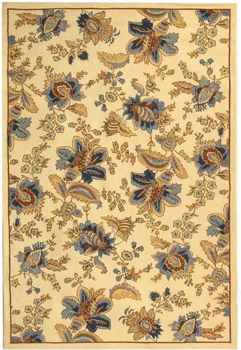 Vista 9 de SAFAVIEH Chelsea Collection - Alfombra decorativa de 1 pies 8 pulgadas x 2 pies 6 pulgadas, color marfil, lana de campo francesa enganchada a mano