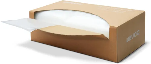 Vista 2 de Wevac 6''x10'' y 8''x12'' 300 unidades, bolsas selladoras al vacío Keeper, bolsas precortadas, ideales para Food Saver, sin BPA, grado comercial