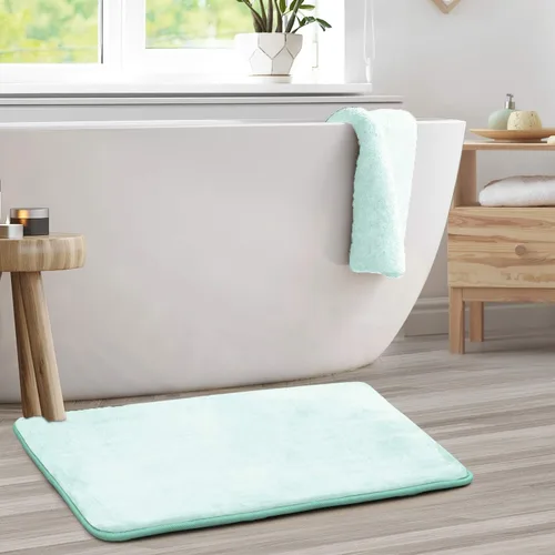Vista 99 de Clara Clark Alfombra de Baño 24" x 17" - Alfombras de Baño, Tapete de Baño de Espuma Viscoelástica, Afelpado, Acogedor, Ultra Suave, Antideslizante
