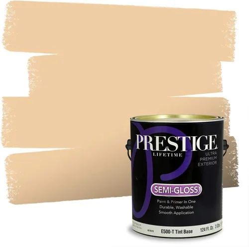 Vista 8 de PRESTIGE Pintura exterior e imprimación en uno, bronceado Aberdeen, plano, 1 galón