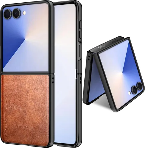 Vista 32 de X-level Funda para Samsung Galaxy A53 5G - Funda delgada de piel sintética de alta calidad para teléfono A53 5G, suave, a prueba de golpes, Marrón