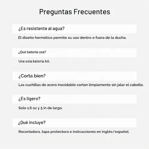 Vista 7 de Wahl Professional - Recortadora de nariz, hoja de acero inoxidable, funciona en húmedo o seco, funciona con pilas para peluqueros y estilistas