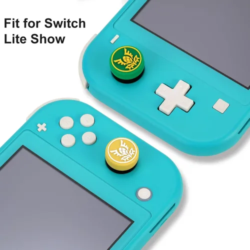 Vista 5 de Owngen Lindas tapas de agarre de pulgar para Nintendo SwitchLiteOLED, cubierta de botón de joystick analógico de silicona para palanca de mando 3D