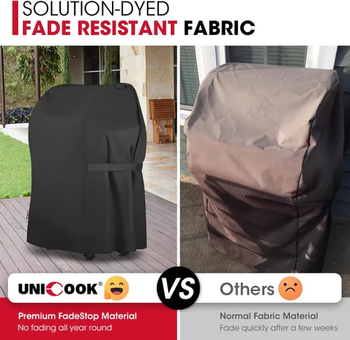 Vista 4 de Unicook Funda para parrilla de 30 pulgadas, resistente al agua de servicio pesado, 2 quemadores, cubierta pequeña para barbacoa, compatible