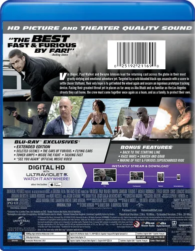 Vista 3 de Furious 7 Blu-ray