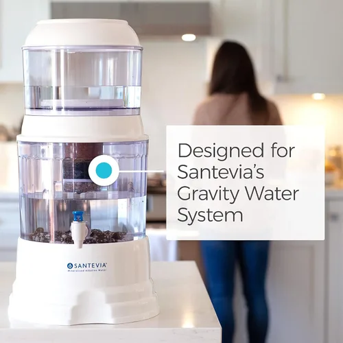 Vista 3 de Santevia - Filtro de repuesto alcalino de 5 etapas para el sistema de agua por gravedad Filtro de agua en casa que hace que el agua sea alcalina
