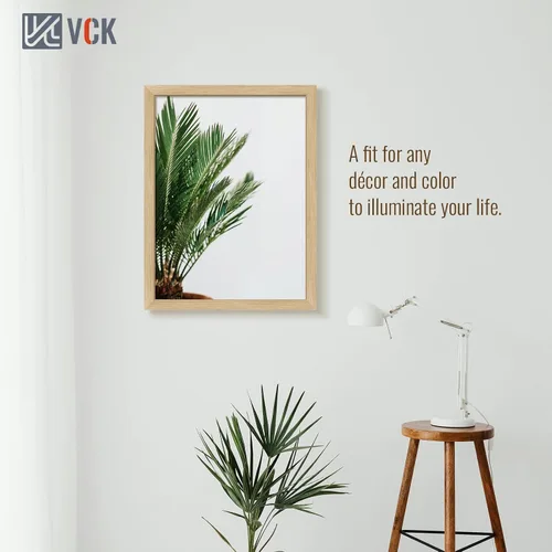 Vista 359 de VCK Marcos para póster de madera maciza de 22.375 x 34 pulgadas, marco de fotos A1 negro con montaje en pared, paquete de 3